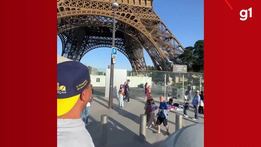Brasileiro chega à Torre Eiffel com Uno que virou motorhome após rodar 60 mil km e planeja livro: 'não tem mais fronteiras pra mim' - Programa: G1 EPTV Piracicaba 