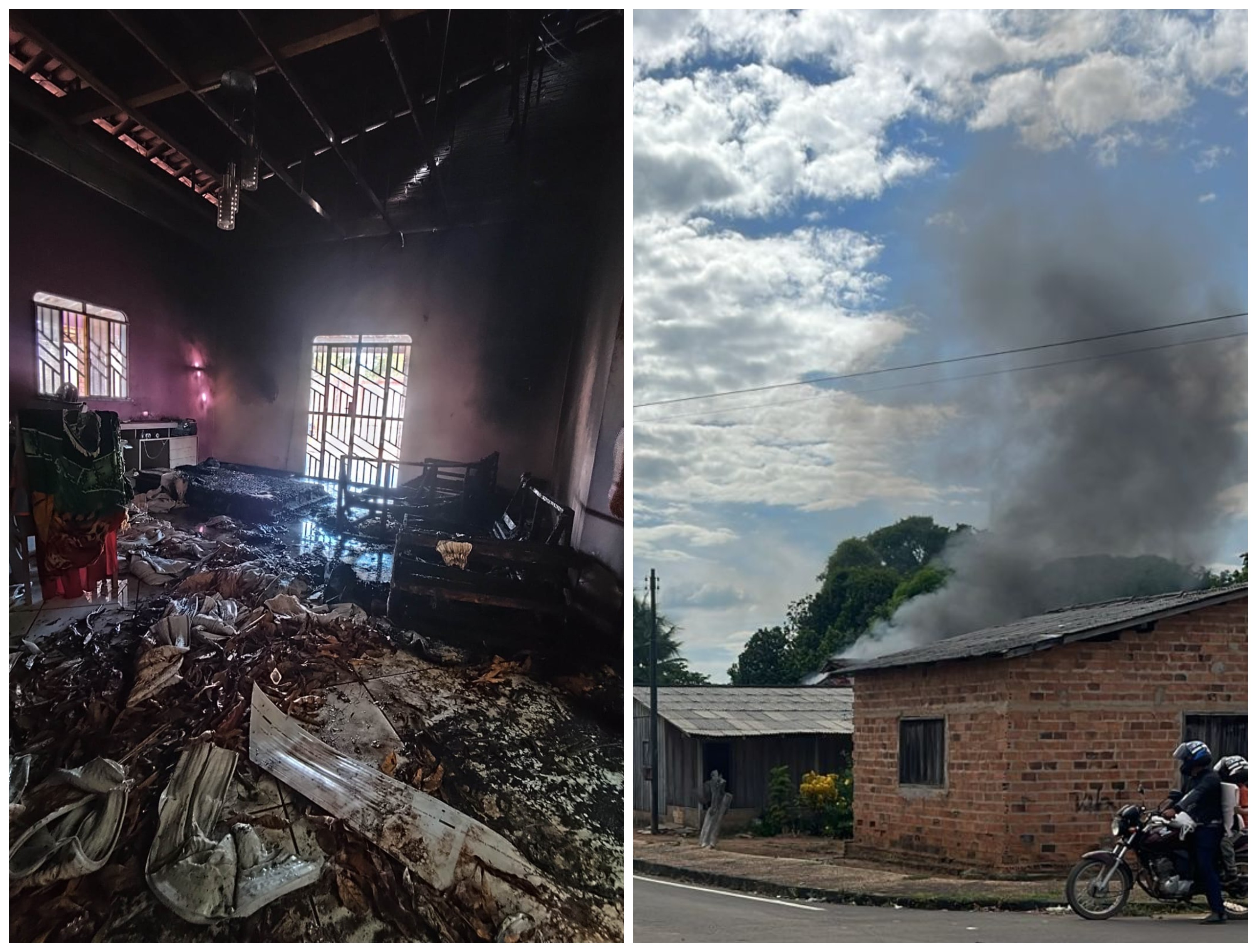 Homem é suspeito de incendiar casa após discussão familiar por herança em Alto Alegre