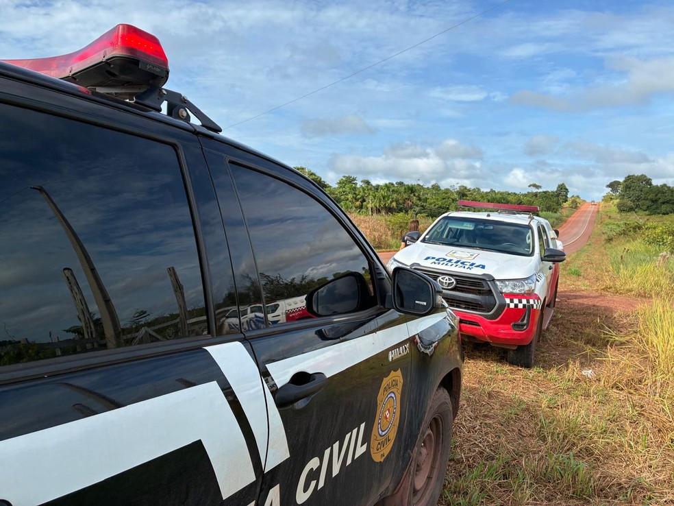 Polícia Civil esteve no local para apurar o caso em Rurópolis — Foto: Polícia Civil / Divulgação