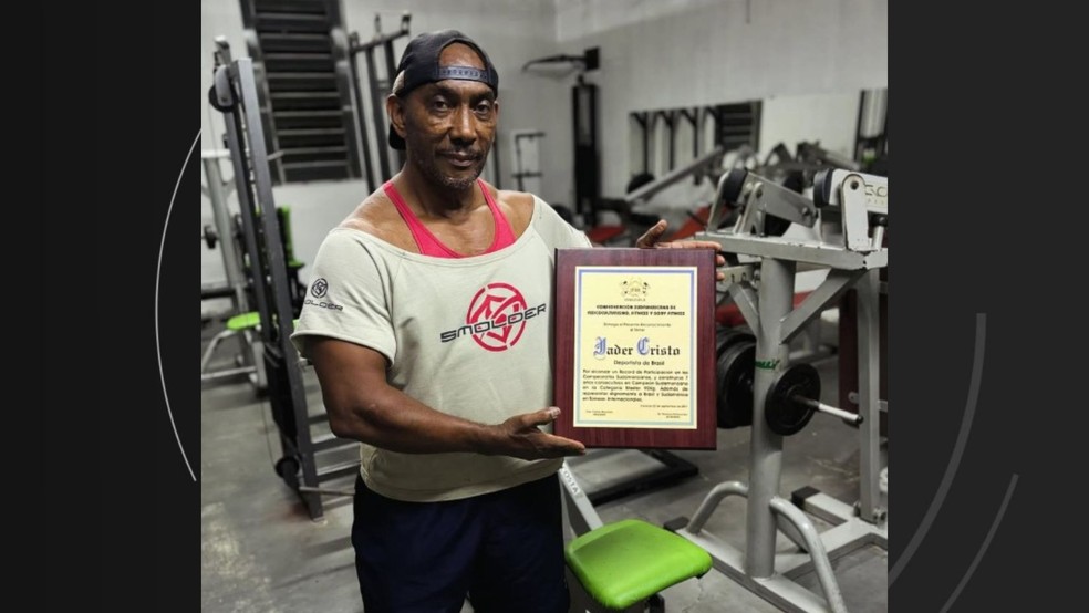 Fisiculturista e personal trainer Jader José de Cristo, de Colatina, Espírito Santo — Foto: Arquivo pessoal