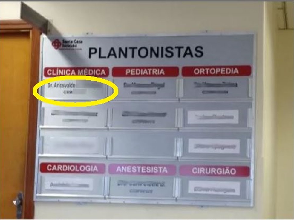 Falso médico era conhecido como 'doutor Ariosvaldo', mas usou nome de outro profissional para trabalhar ilegalmente — Foto: Arquivo/Polícia Civil
