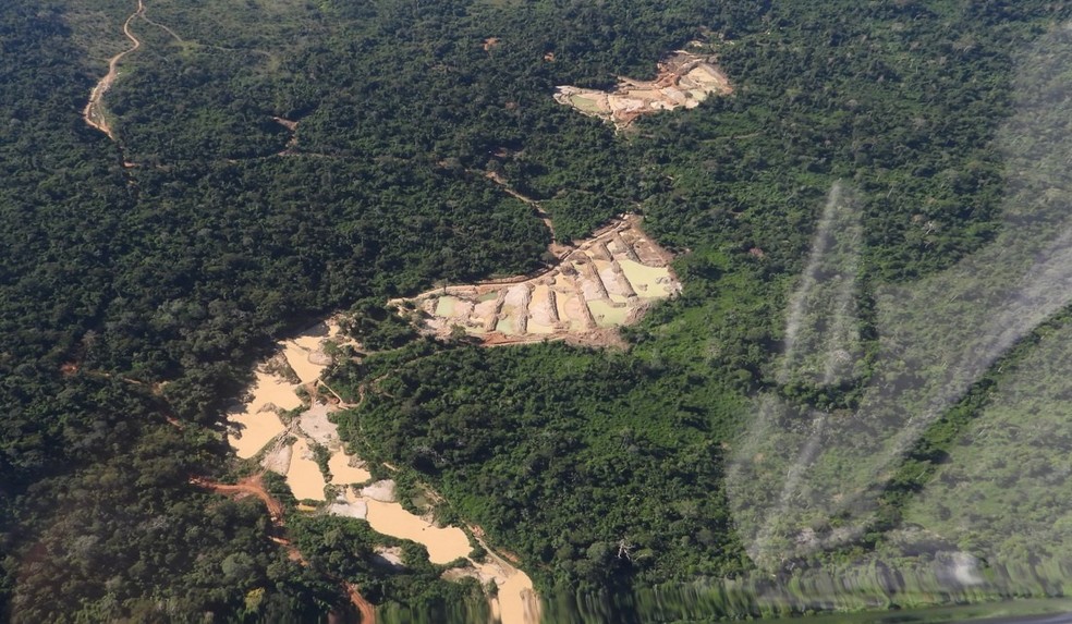 Áreas de garimpo ilegal são desmobilizadas em São Félix do Xingu, no Pará. — Foto: Reprodução / PF-PA