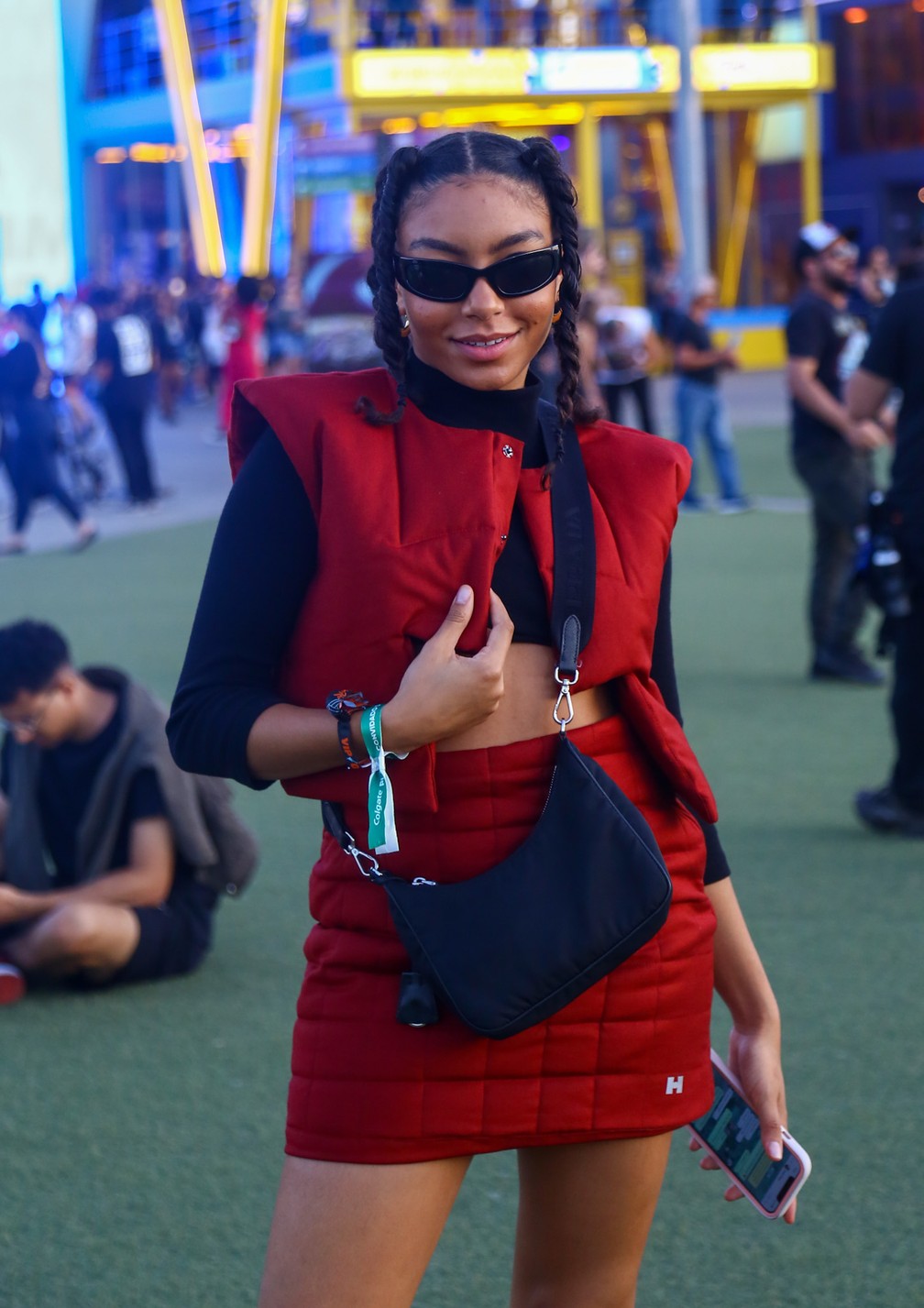 Any Gabrielly no 1º dia de Rock in Rio 2022 — Foto: Vitor Pereira/Agnews