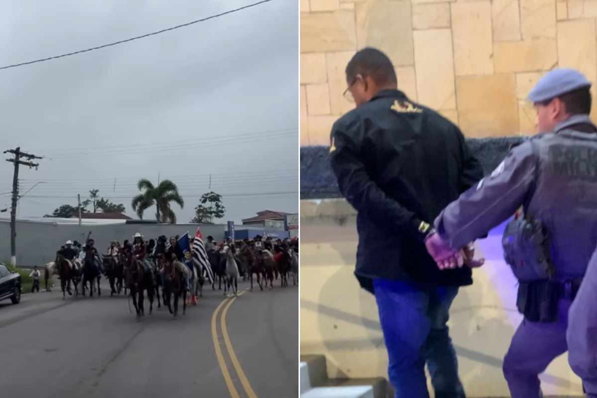 Homem é preso por atirar em duas pessoas após cavalgada beneficente no interior de SP; VÍDEO