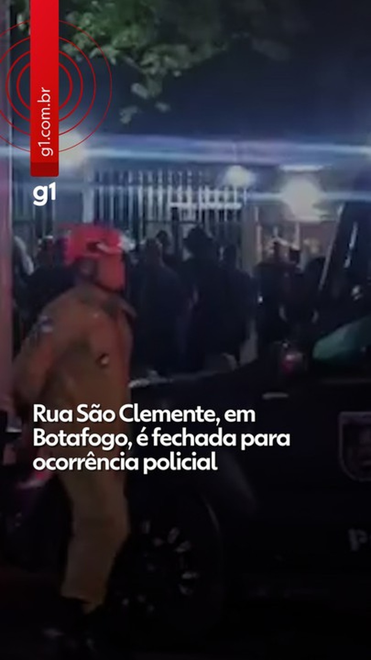 Rua São Clemente, em Botafogo, é interditada em ocorrência policial
