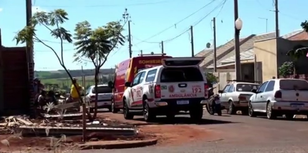 Criança foi atingida por porcelanatos em Sarandi — Foto: Reprodução/RPC