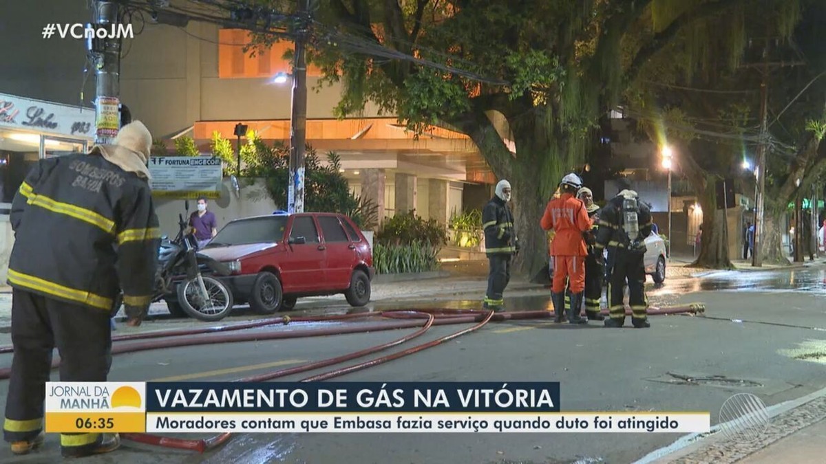 Obra em rede de esgoto que provocou vazamento de gás em bairro nobre de ...