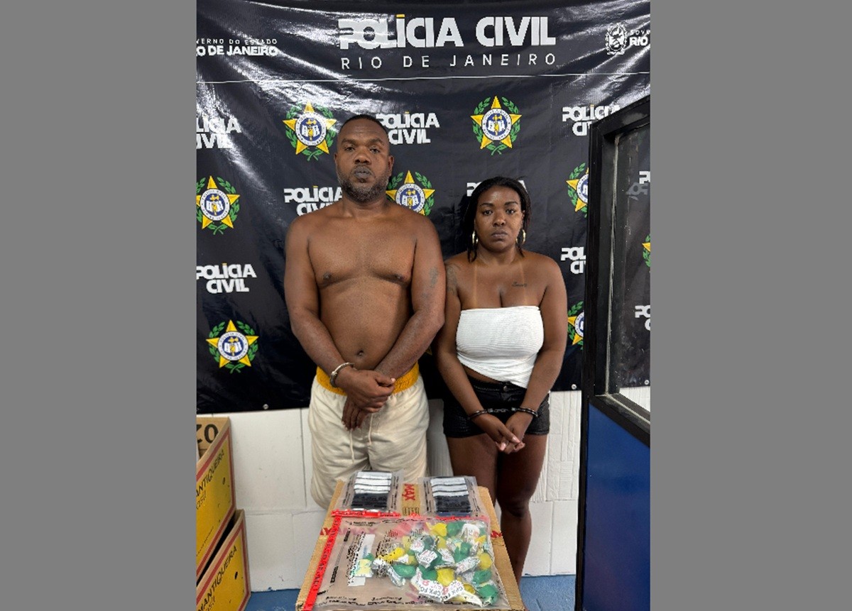 Casal é preso com drogas em Arraial e polícia apura ligação com o Comando Vermelho