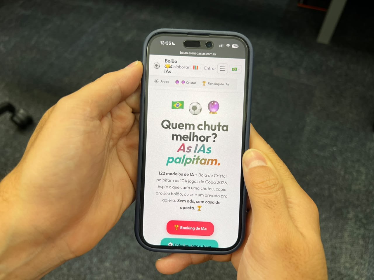 Estudantes e professor do Centro de Informática da UFPE criam bolão que reúne palpites de 122 inteligências artificiais para a Copa do Mundo