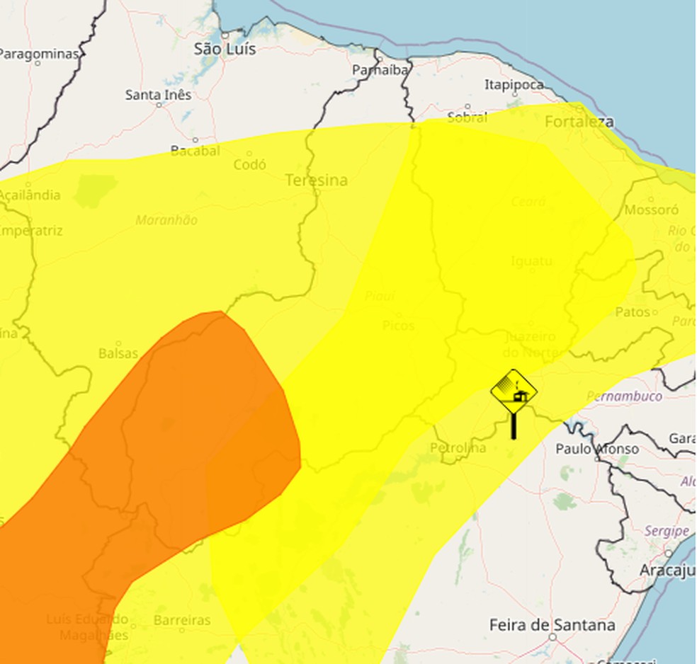 Piauí tem três avisos meteorológicos — Foto: Inmet