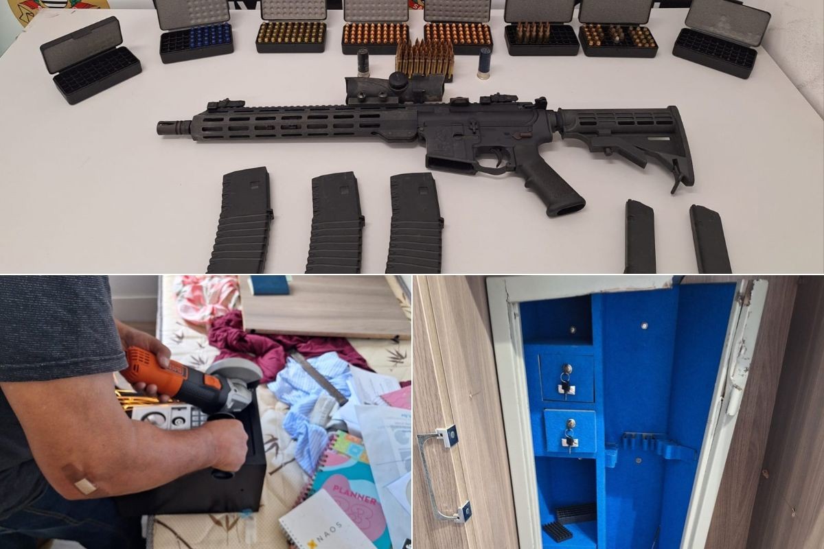 Fuzil é encontrado em apartamento de médico acusado de enforcar e ameaçar mulher