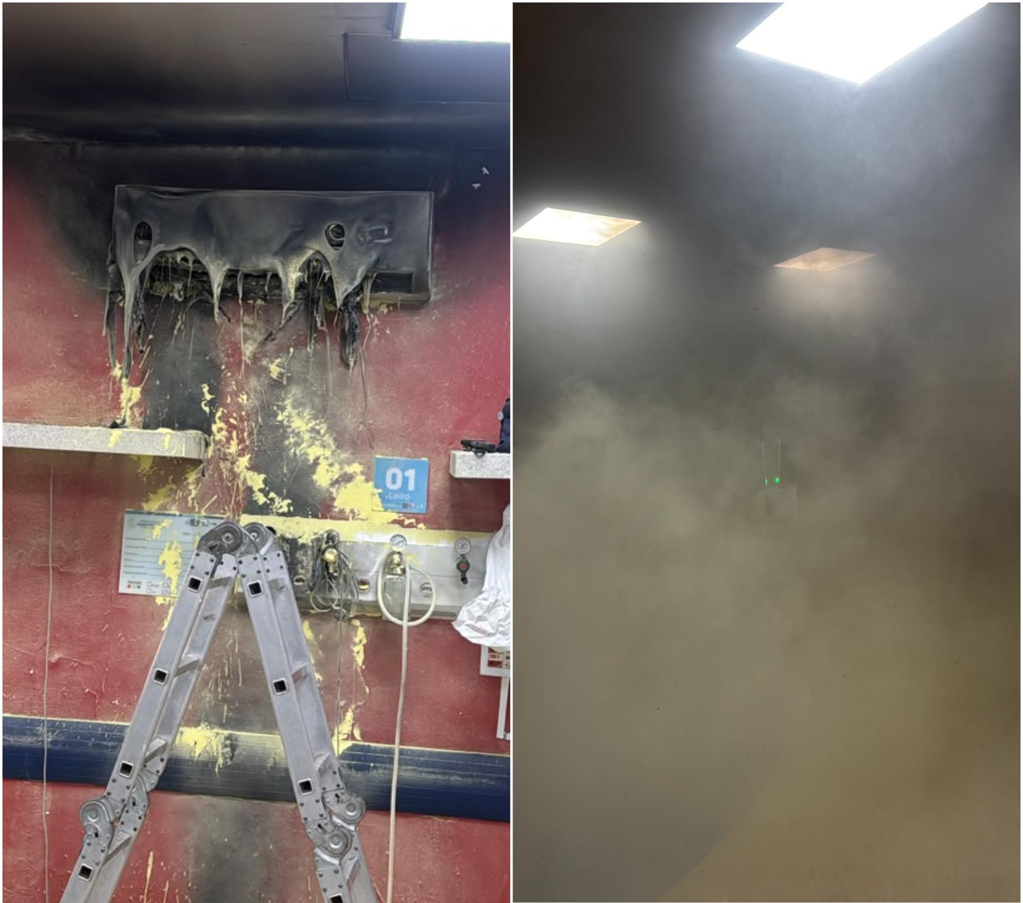 Incêndio em ar-condicionado mobiliza hospital em Rondonópolis, MT