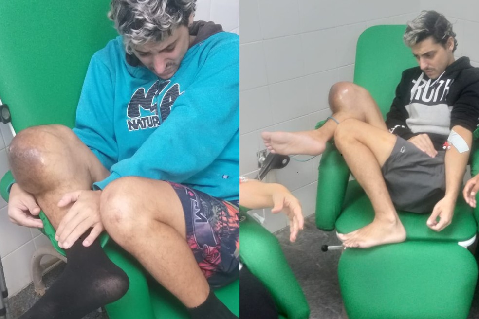 Homem de 31 anos com tumor ósseo luta para passar por cirurgia ao invés de amputação, em Praia Grande (SP) — Foto: Arquivo Pessoal