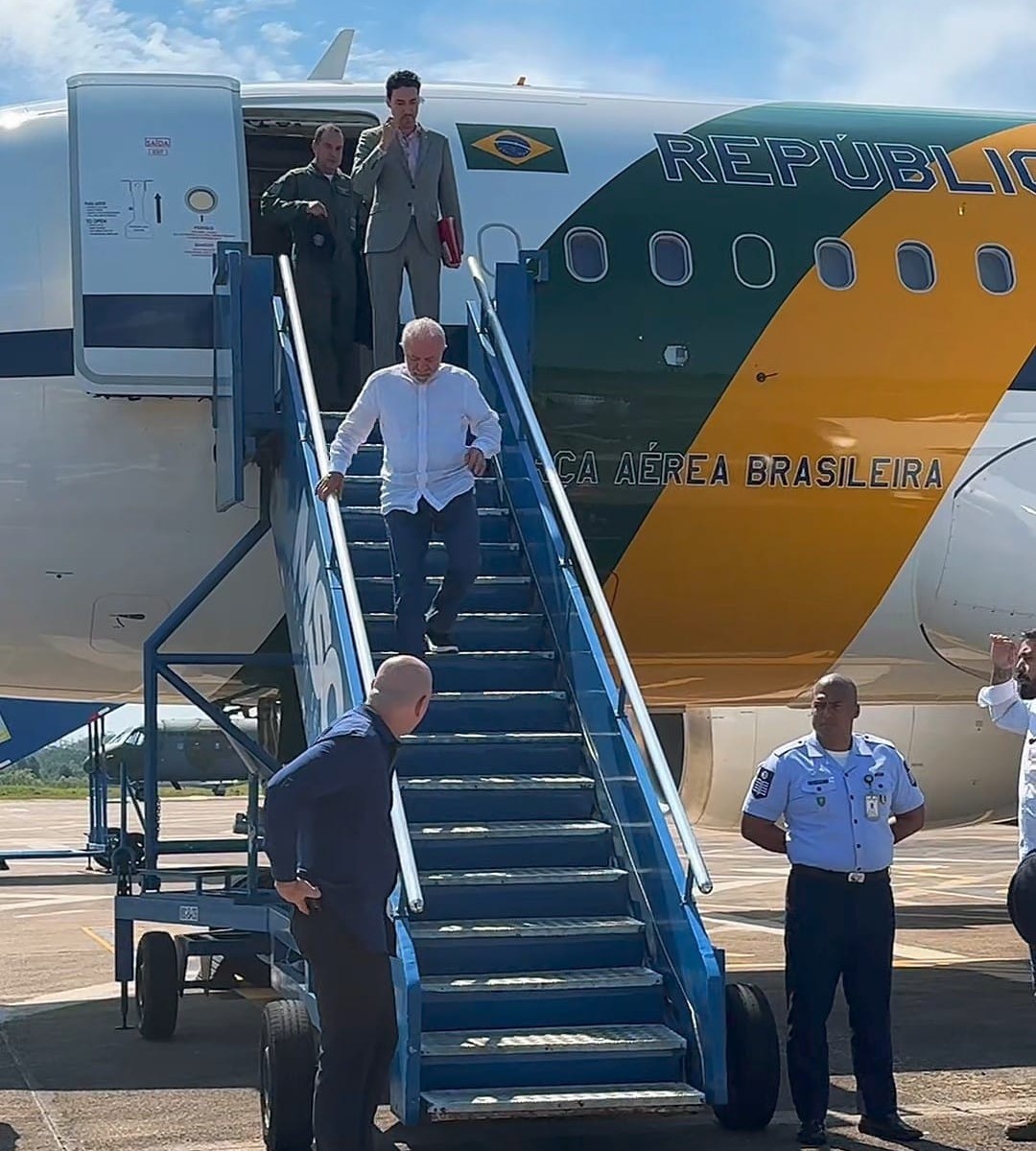 Presidente Lula chega ao Acre para anunciar investimentos de infraestrutura