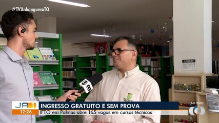 IFTO está com inscrições abertas para cursos de graduação