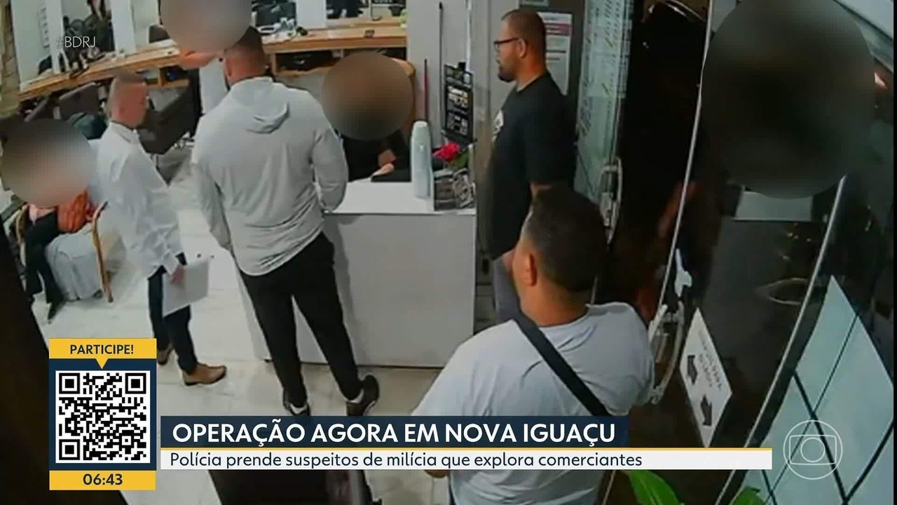 Polícia faz operação contra suspeitos de integrar milícia que explora comerciantes em Nova Iguaçu