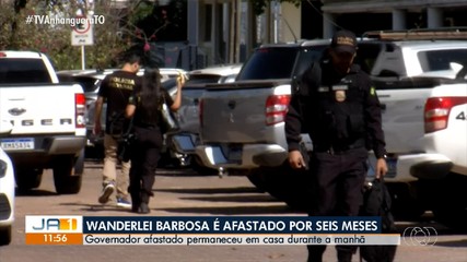 Veja movimentação na casa de Wanderlei Barbosa, após afastamento do governo