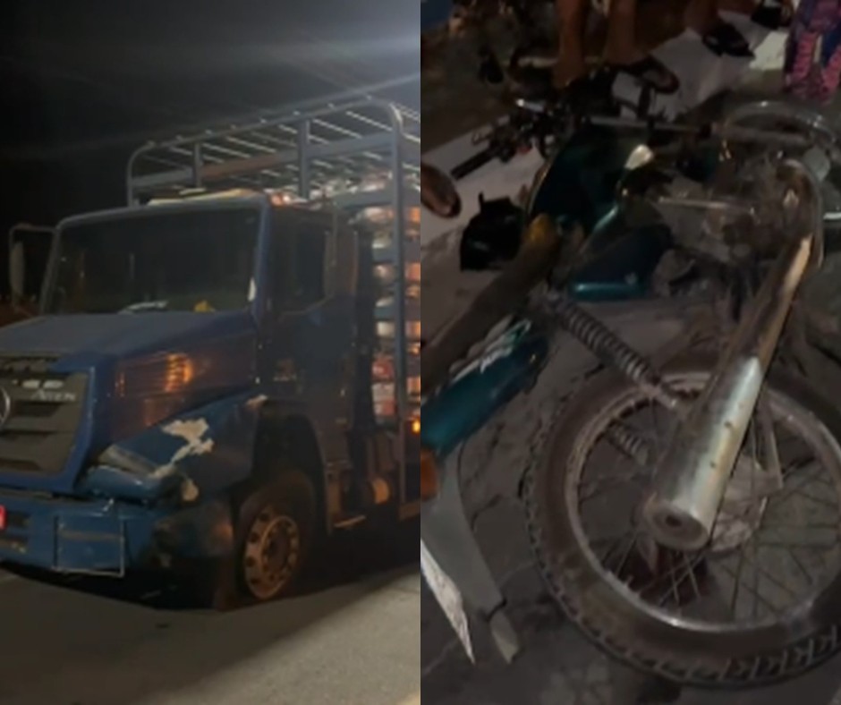 Colisão entre moto e caminhão deixa um morto e outro ferido em Santana do Ipanema, AL