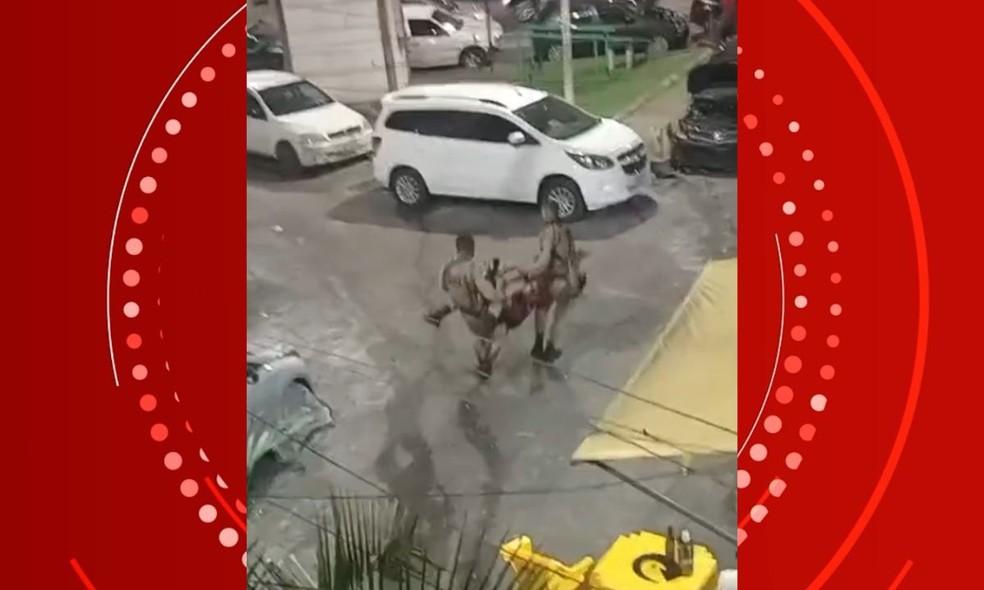 Troca de tiros termina com PM e dois suspeitos baleados em Salvador — Foto: Reprodução/Redes Sociais