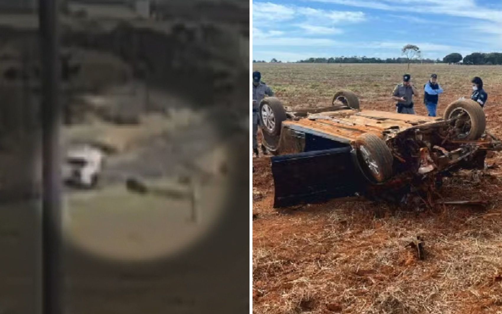 Câmera registra acidente com viatura que causou morte de estagiária e agente na GO-330; vídeo