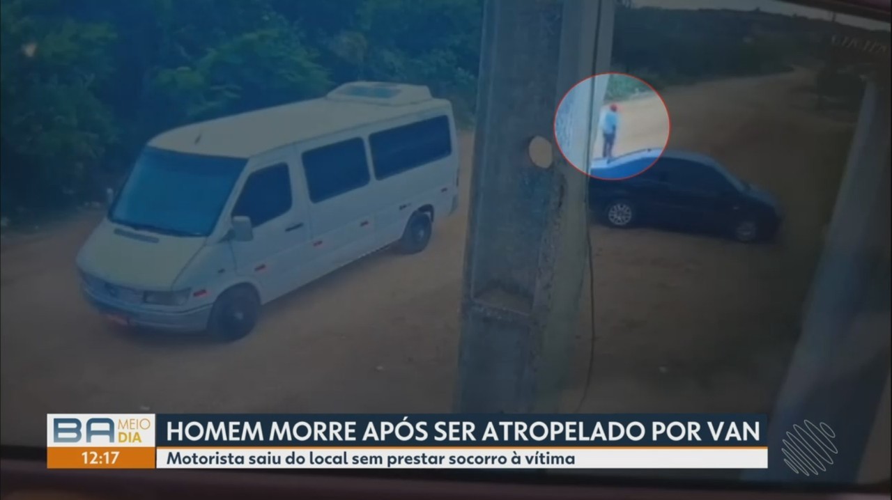 Homem morre após ser atropelado por van no sudoeste da Bahia