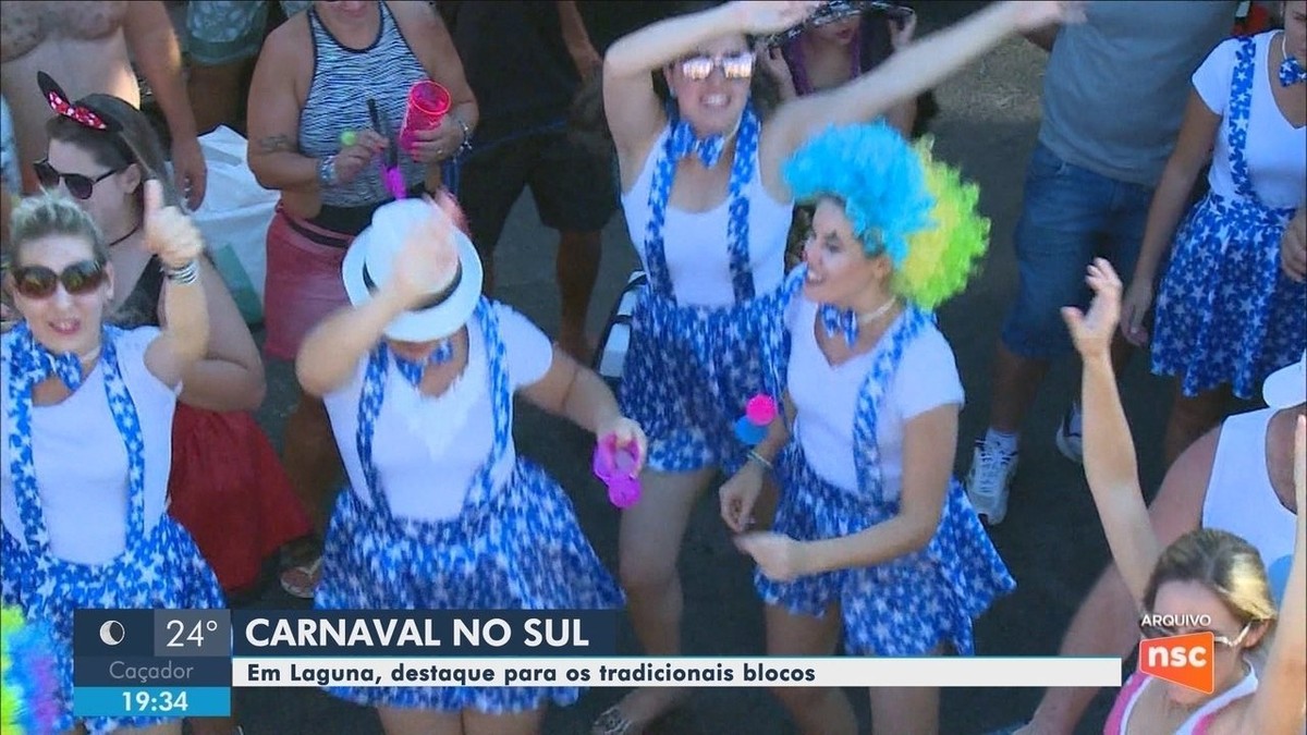 Blocos de carnaval em Laguna são atração do Sul de SC