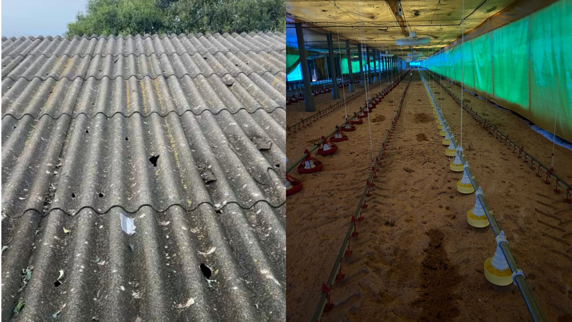 Chuva de granizo atinge cidades da região de Itapetininga e destrói telhas de granja