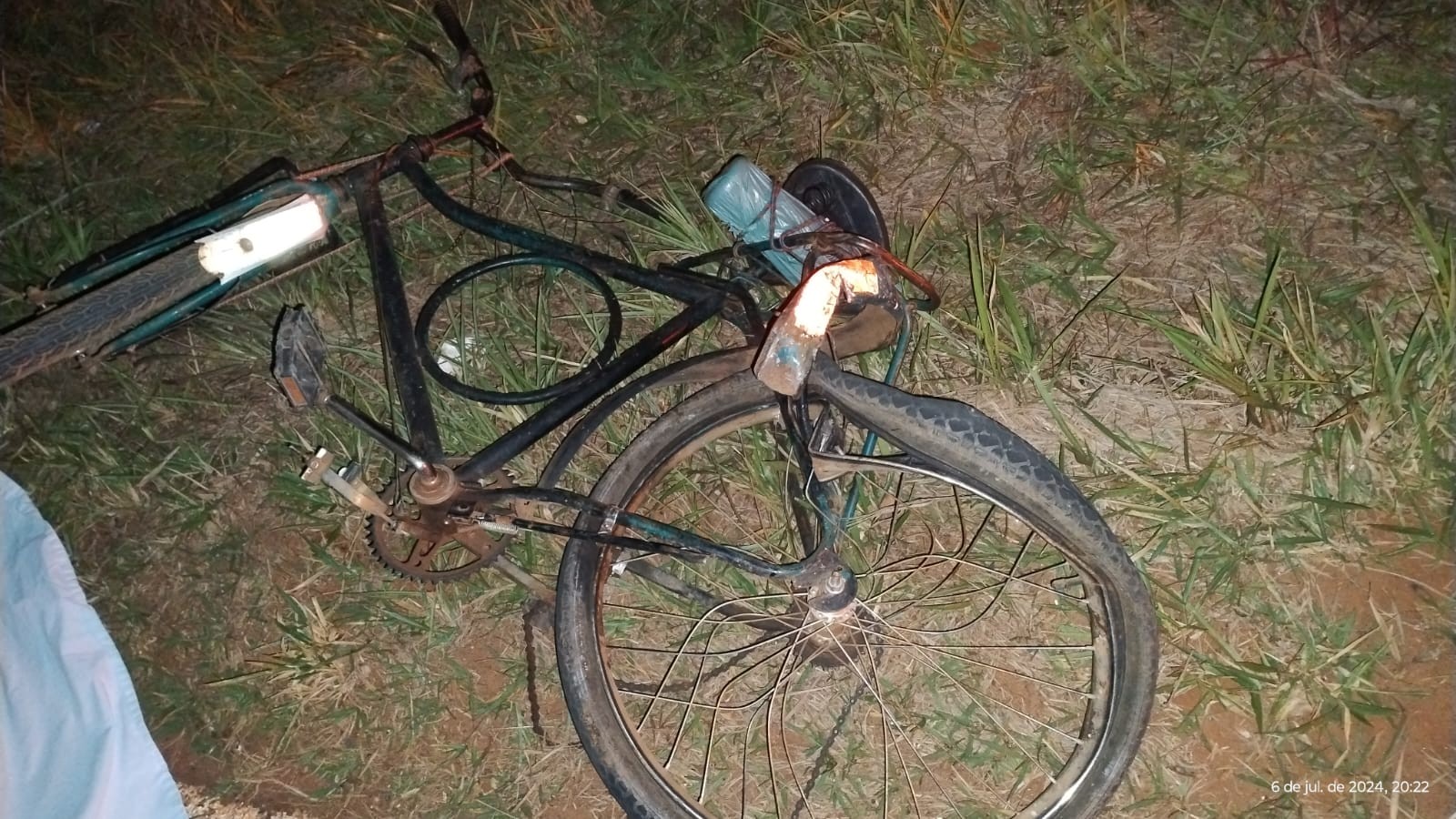 Ciclista morre atropelado por veículo na MS-141, e motorista foge sem prestar socorro