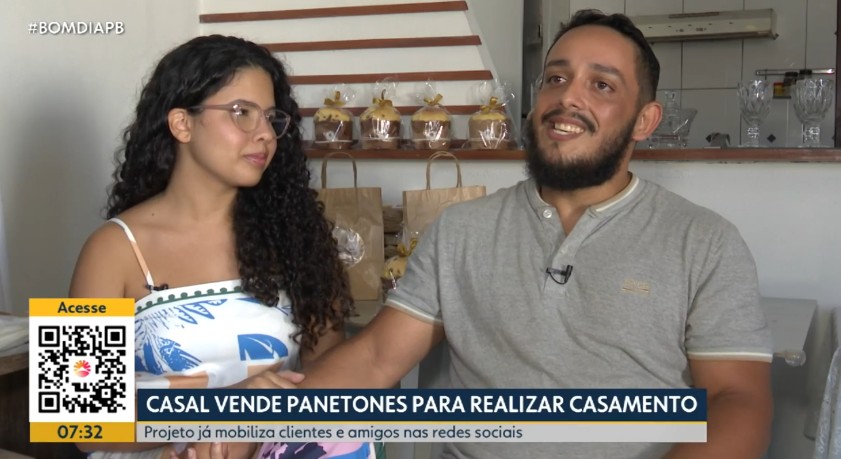 Casal aposta na venda de panetone para bancar casamento na PB: 'Mil panetones e um sonho'