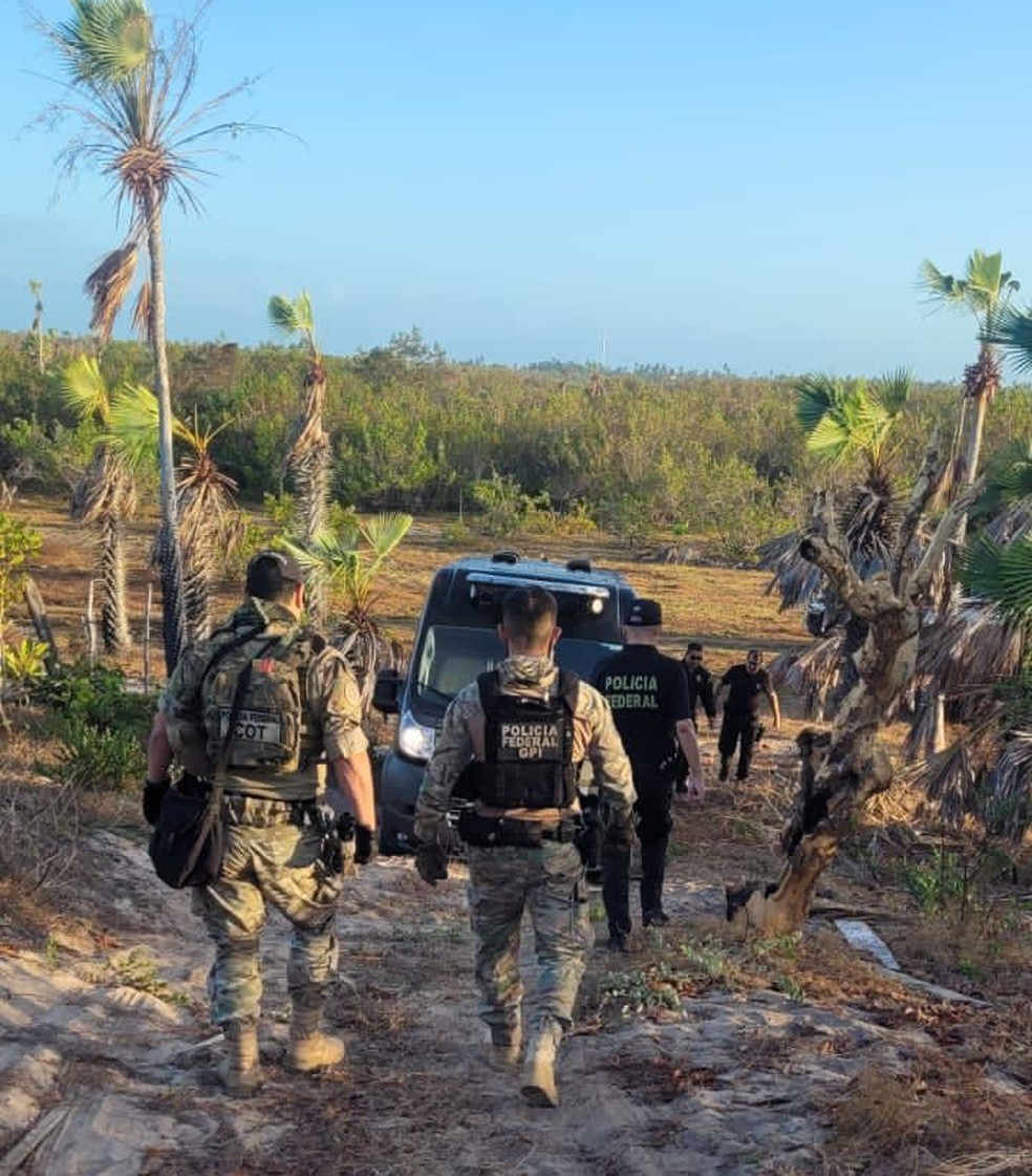 Polícia Federal deflagra operação de combate a grilagem de terras no litoral do Piauí — Foto: Divulgação/PF
