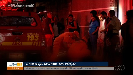Menino de quatro anos morre após cair dentro de poço em Palmas