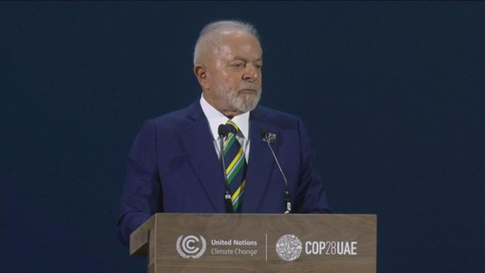 Lula cita seca na Amazônia e ciclones no Sul do Brasil durante discurso na COP28 - Programa: Jornal GloboNews 
