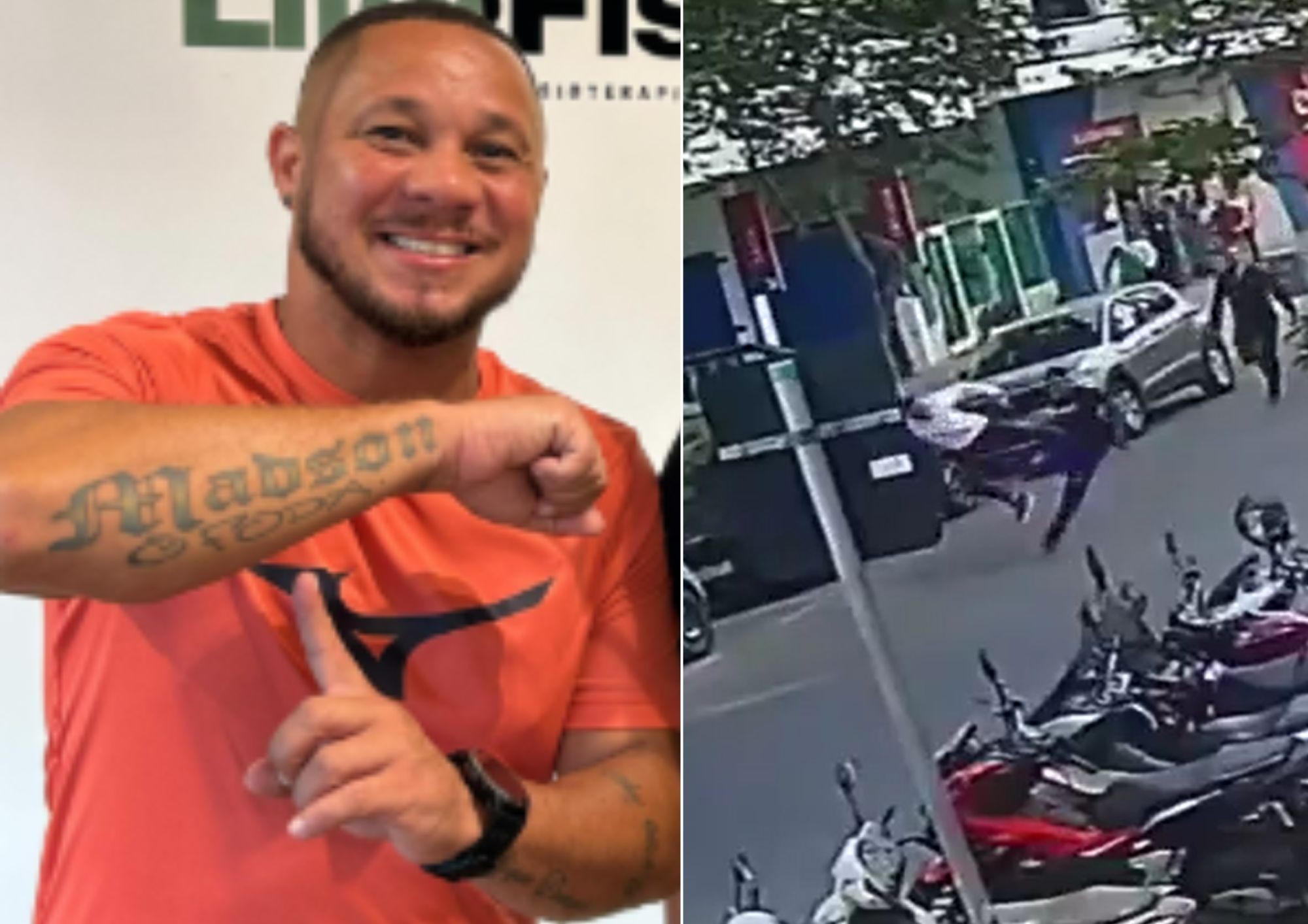 Ex-jogador de Santos e Vasco que deu voadora em suspeito de assalto exibe tatuagem 'O f...'; entenda o motivo