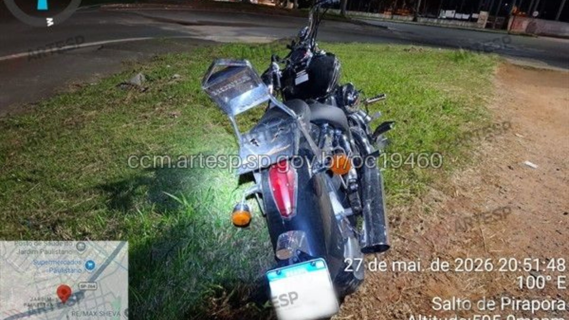 Pedestre morre atropelado por moto em rodovia de Salto de Pirapora