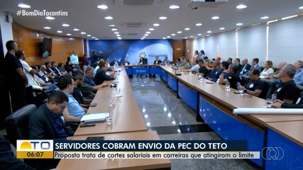 Servidores do estado cobram envio da PEC do Teto para a Assembleia Legislativa
