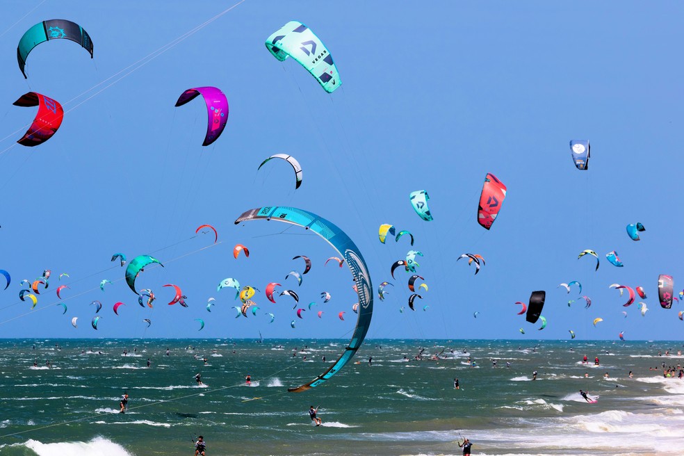 Como o kitesurf se tornou um ativo econômico para o Ceará. — Foto: Tavares Júnior (@tavaresjuniorphotography).