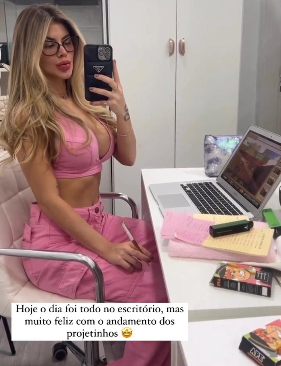 Rosa compartilha a vida de empresárias nas redes sociais. — Foto: Reprodução/Redes Sociais