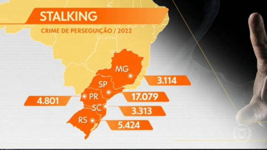 Denúncias de stalking passaram de 56 mil casos no Brasil em 2022 - Programa: Bom Dia Brasil 
