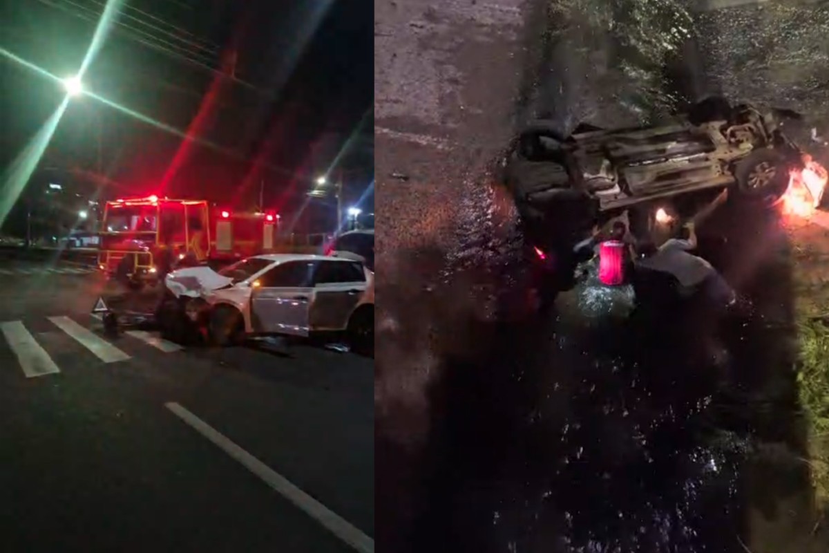 Homem morre após carro cair em córrego e ser arrastado pela água em Campo Grande