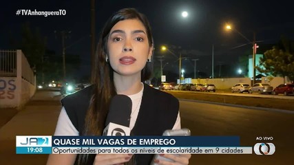 Quase mil vagas de emprego estão abertas em nove cidades do Tocantins
