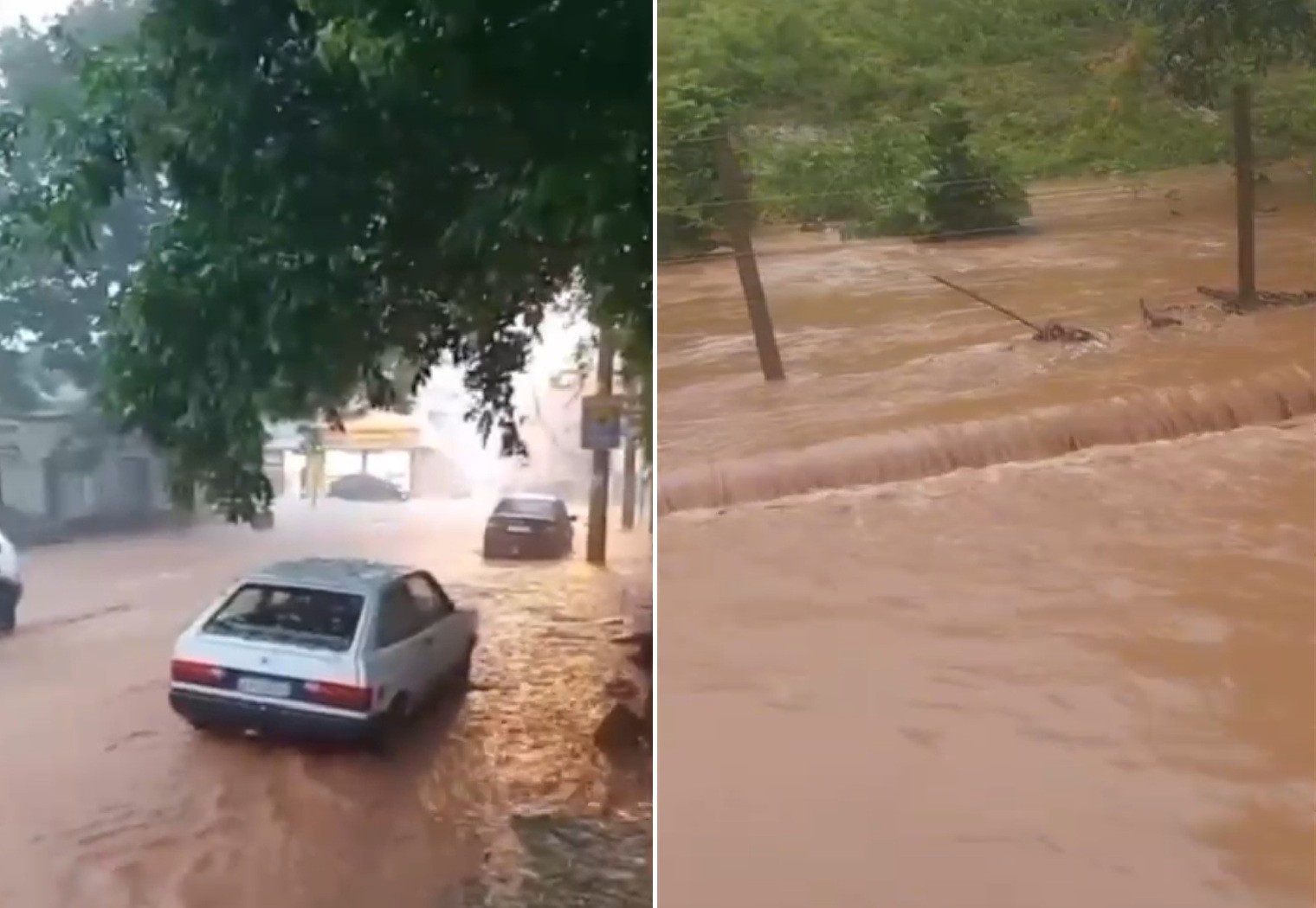 Chuvas provocam alagamentos em Itaocara e em distrito de Bom Jesus do Itabapoana