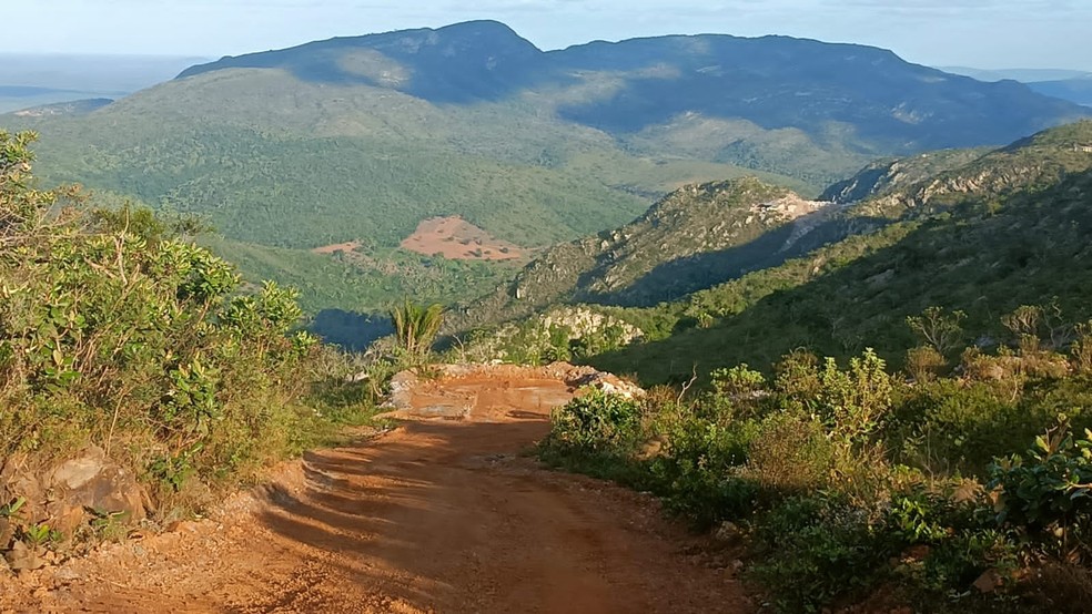 Serra da Carnaíba fica localizada na cidade de Pindobaçu, no norte do estado. — Foto: Arquivo Pessoal