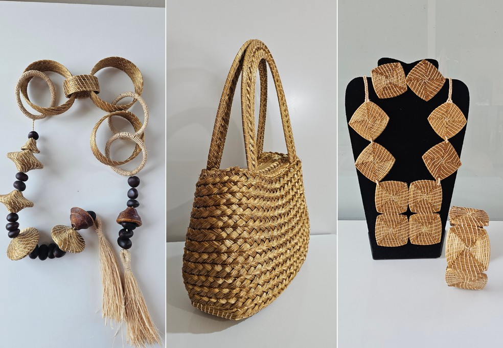 Peças valorizam o capim-dourado e a identidade cultural da região — Foto: Divulgação/Sebrae