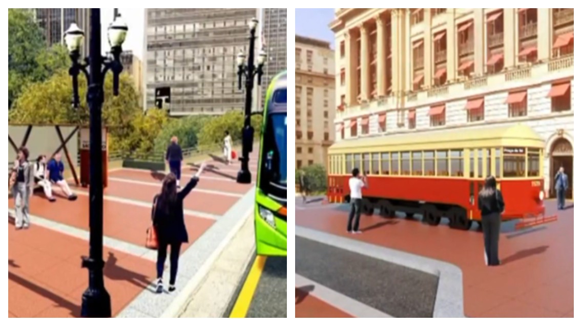 Viaduto do Chá passará por reforma; troca do piso de pedras portuguesas por granito gera debate