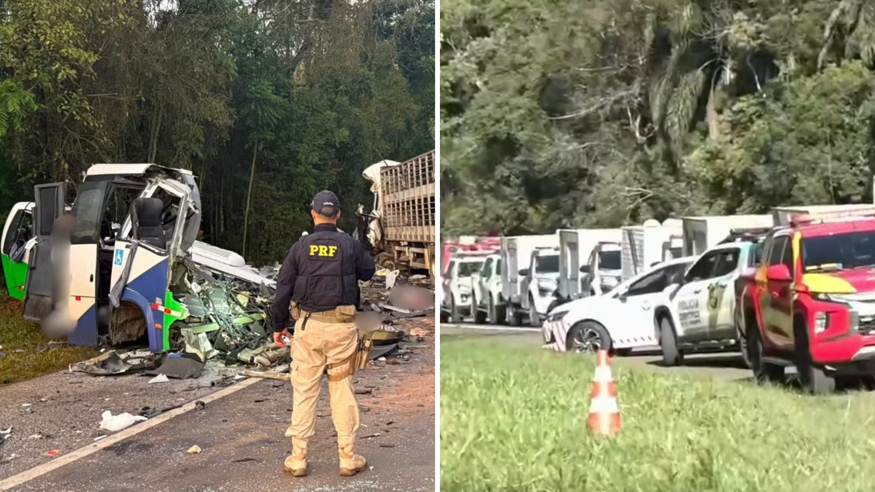 Micro-ônibus envolvido em acidente com mais de 20 mortos levava pacientes do interior para hospitais da Grande Curitiba