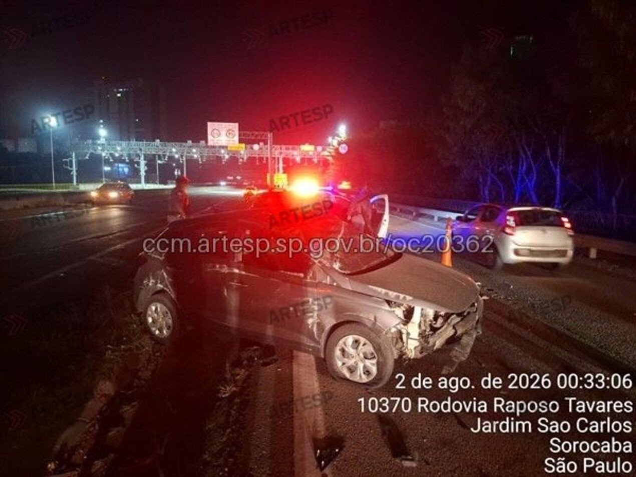 Acidente com dois carros mata uma pessoa em rodovia de Sorocaba