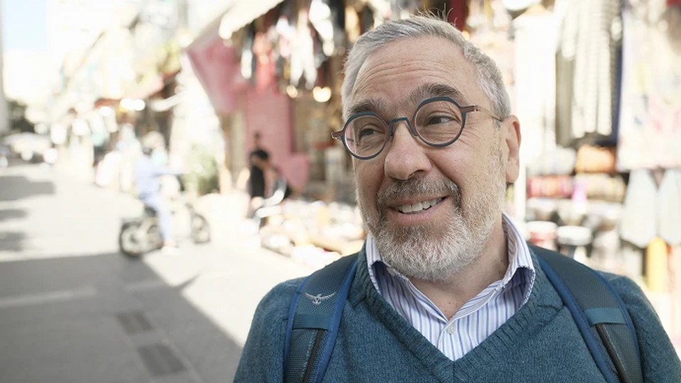 O rabino Rafael Shore é um dos muitos israelenses que comemoram a vitória de Trump nas eleições dos EUA. — Foto: Getty Images via BBC