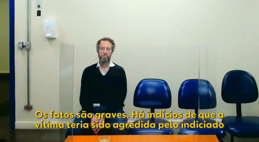 Ex-marido de Ivo Vel Kos responde por lesão corporal e ameaça, e nega violência sexual. — Foto: Reprodução/TV Globo/Fantástico