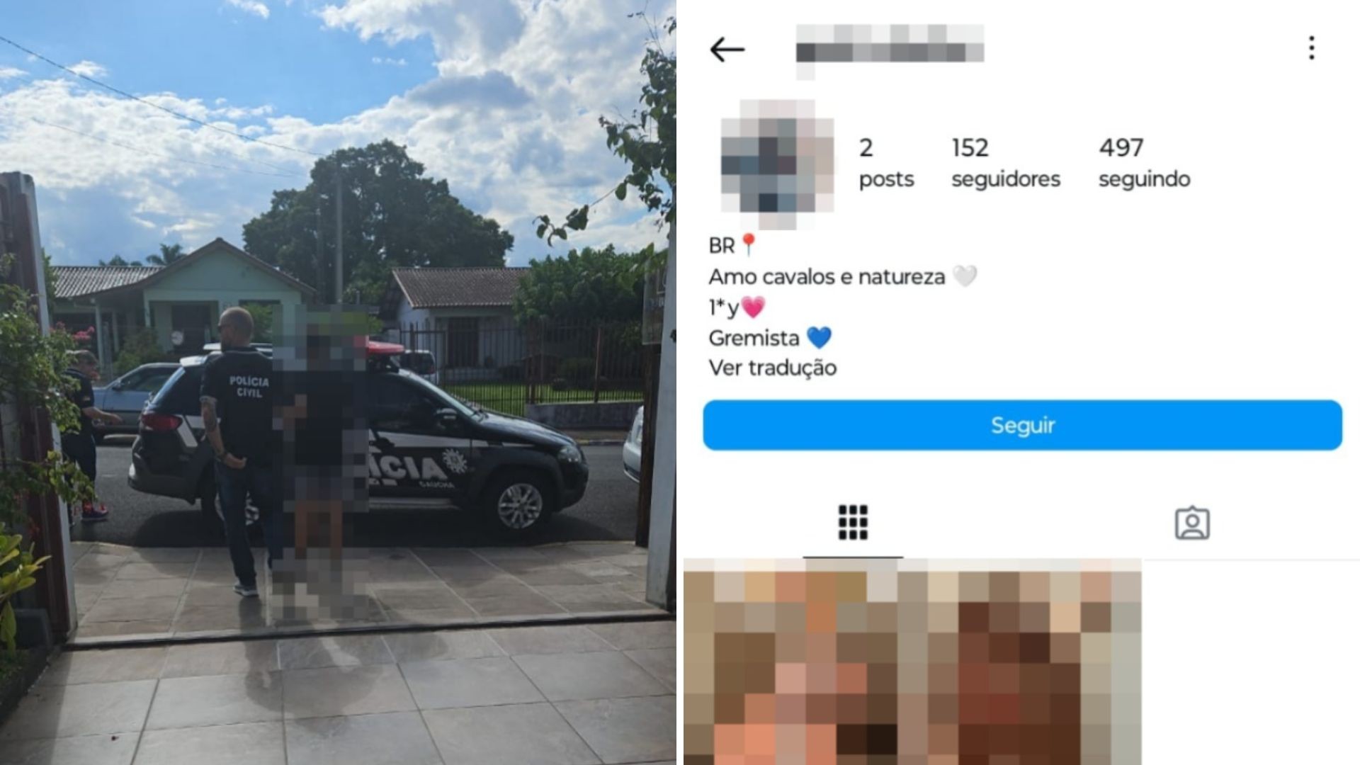 Suspeito de armazenar pornografia infantil é preso no RS; homem usava perfil 'fake' para pedir fotos a crianças, diz polícia