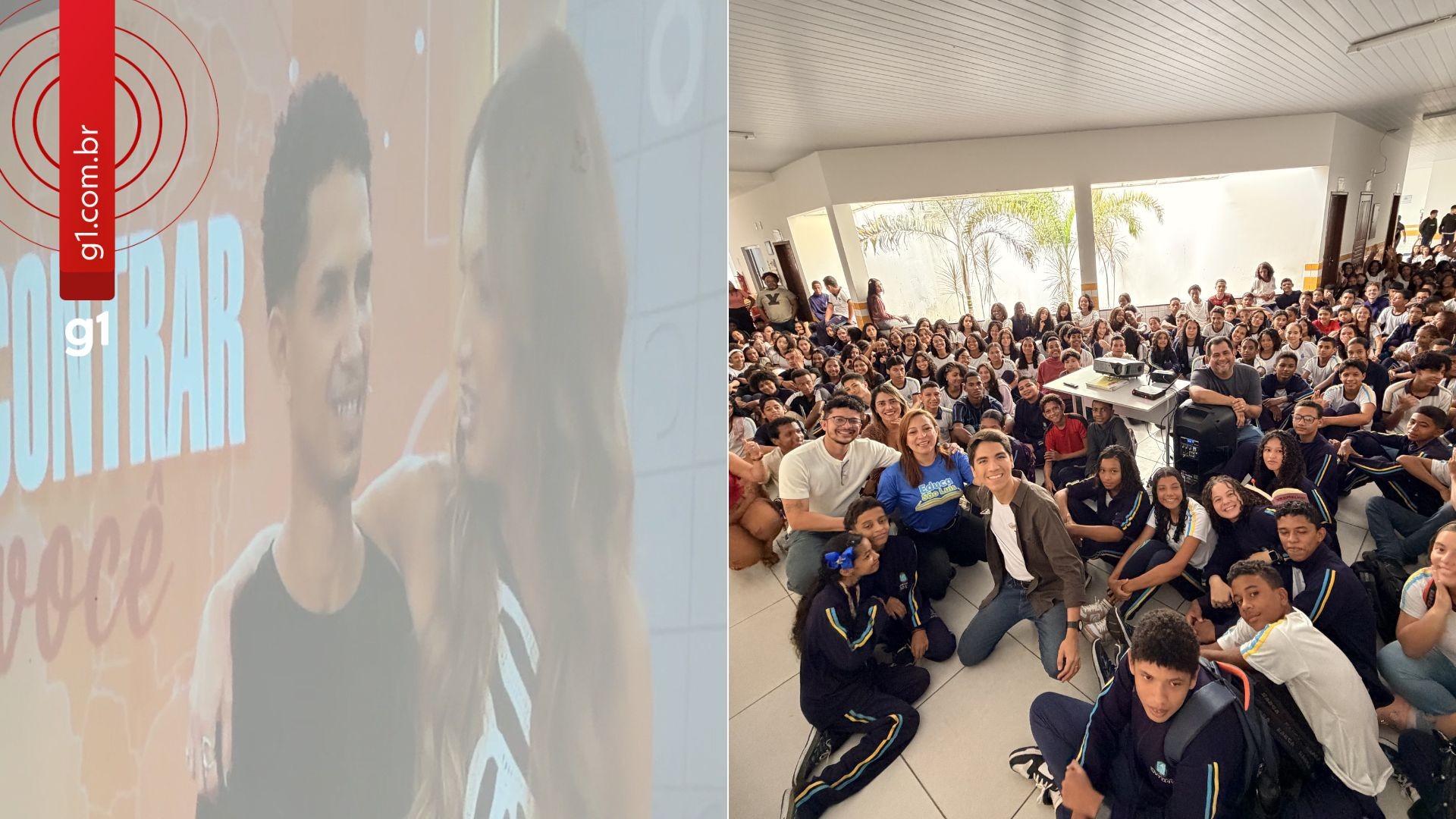 Alunos se reúnem para ver colaborador da limpeza em programa após gesto que viralizou em escola